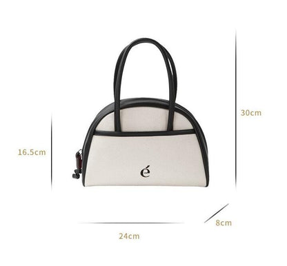 Countercolor Semicircular Stitching Hand Bag Female Dynamic Luxe Clothing