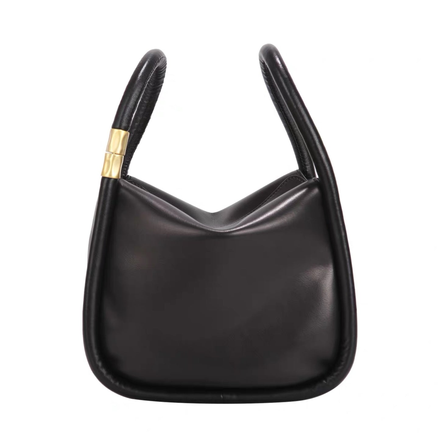 Hand-in-hand female cowhide tofu bag small square bag Dynamic Luxe Clothing