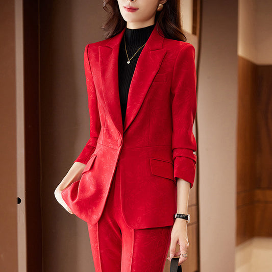 Suit Female Business Wear Host Formal Suit Work Clothes Dynamic Luxe Clothing