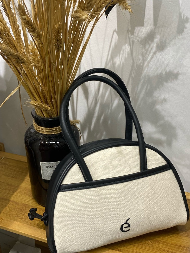 Countercolor Semicircular Stitching Hand Bag Female Dynamic Luxe Clothing