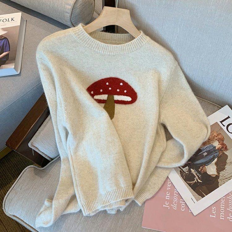 Mushroom Inner Wear Sweater Female Thermal Sweater Dynamic Luxe Clothing